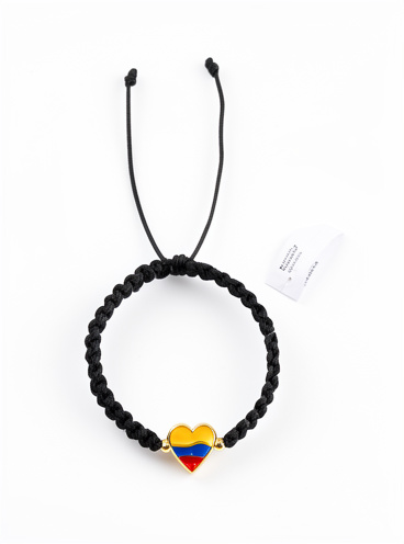 Pulsera tejido abrazado