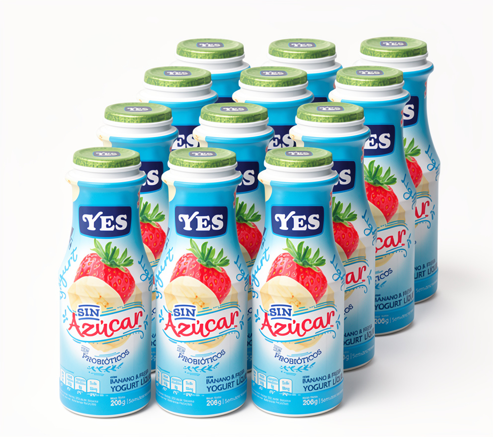 BANANO/FRESA LIGHT 12 U/P 200 ML