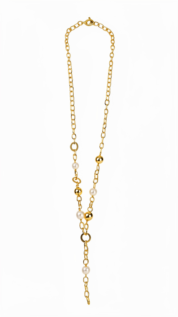 Altezza Collar dorado con perlas Cod045