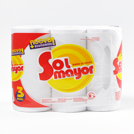 ROLLO DE COCINA SOL MAYOR X 3