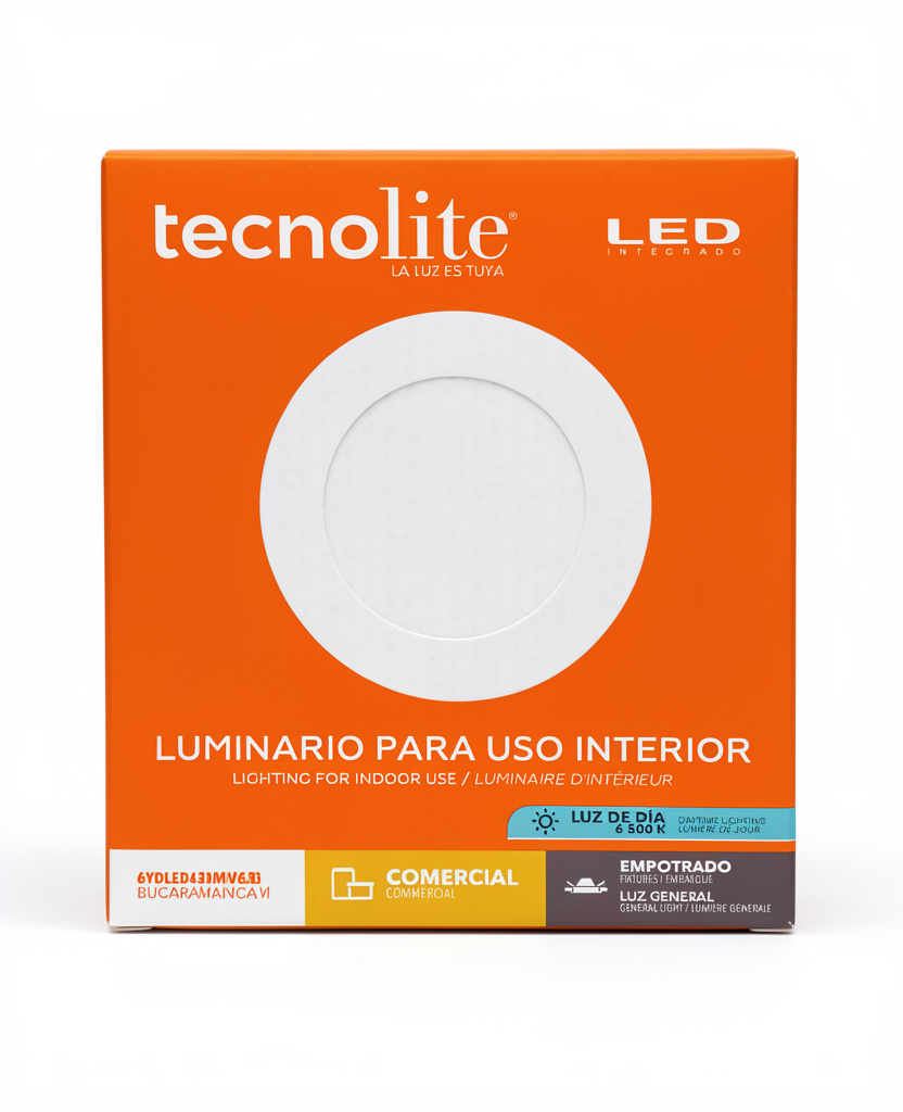 LAMPARA LED PARA TECHO REDONDO 12 LUZ BLANCA