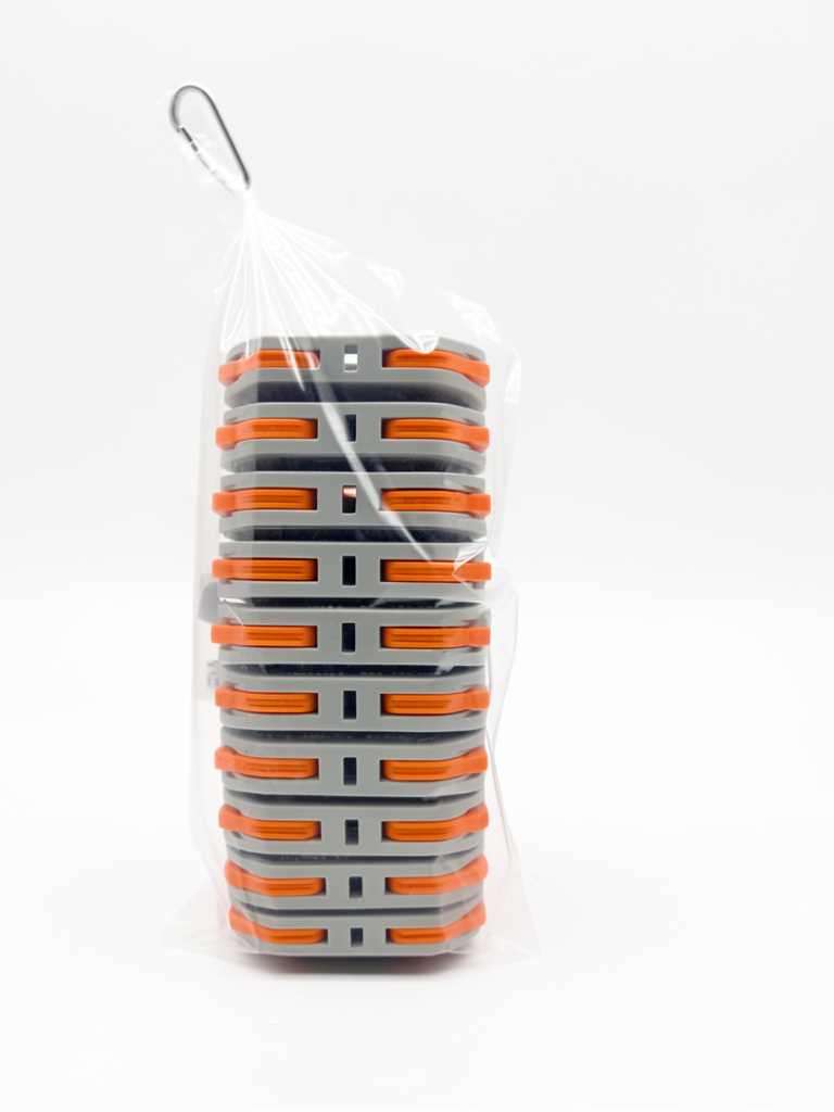Acople plastico gris naranja