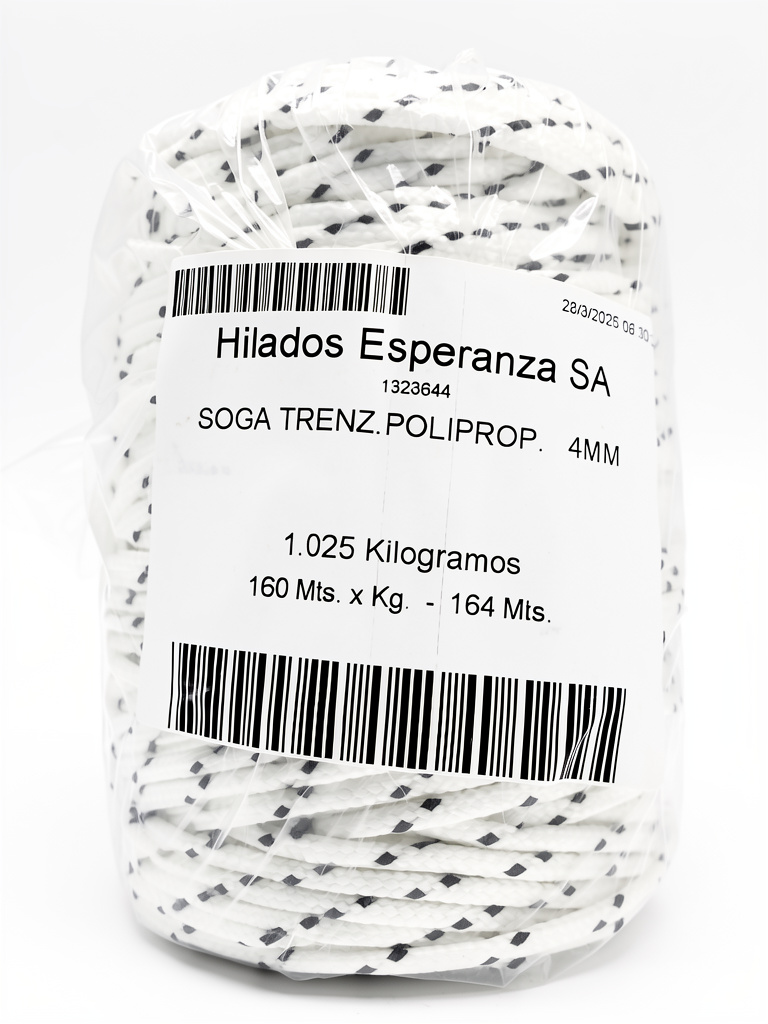 Hilos Esperanza Soga trenzada polipropileno blanca 4mm