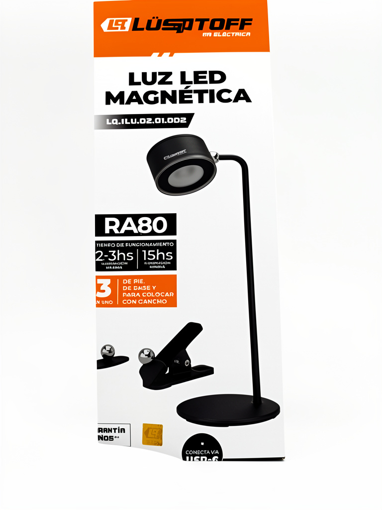 Lusqtoff luz LED magnética RA80