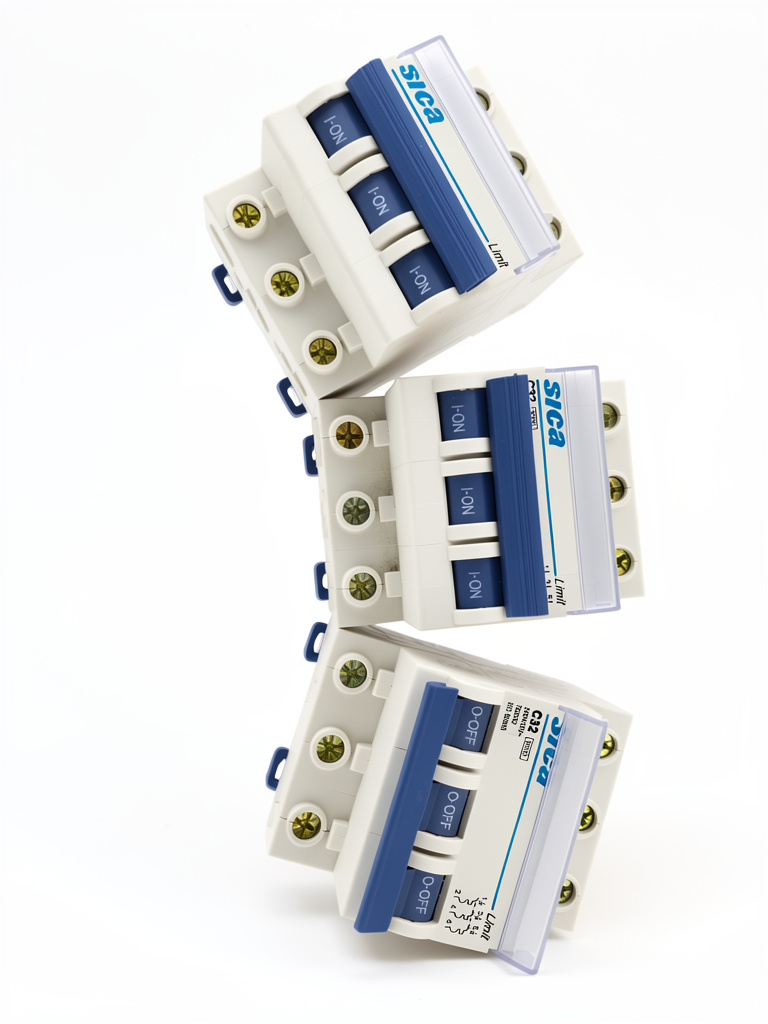 Sica C32 termomagnético blanco 3 polos