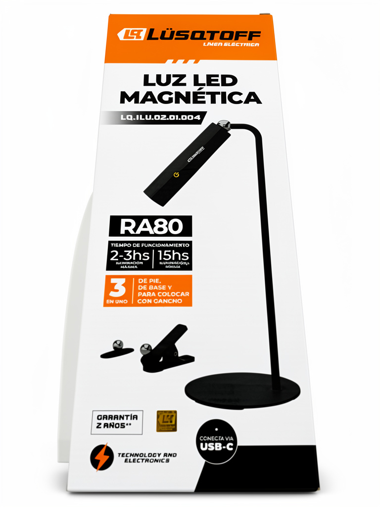 Lüsqtoff Luz LED magnética RA80