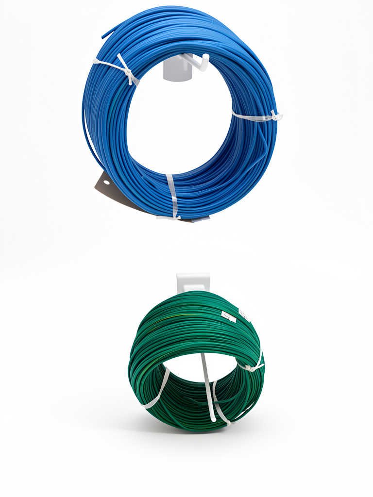 Cable 1mm azul- verde - blanco - marrón