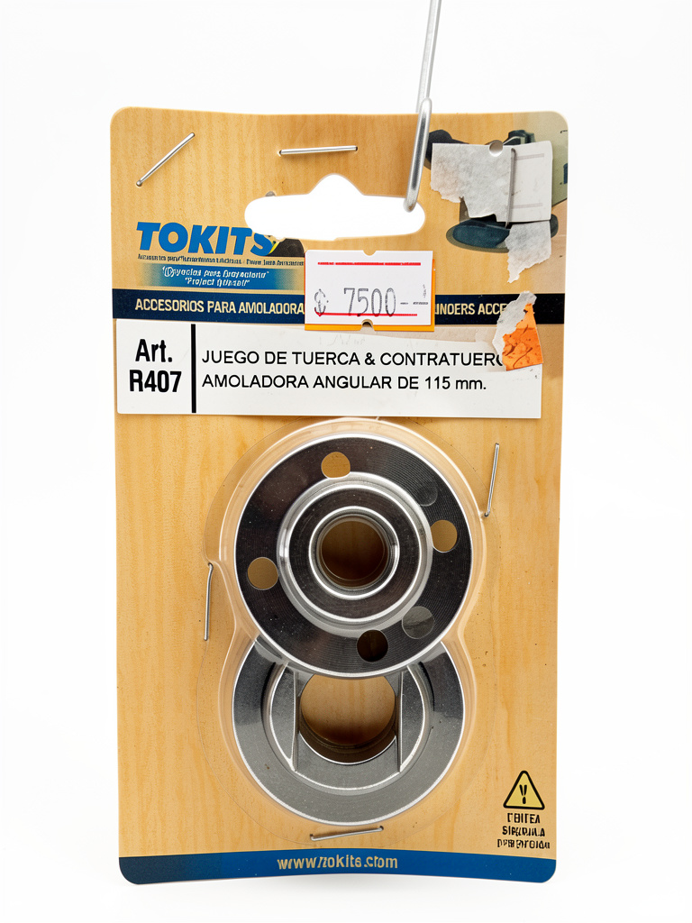 juego tuerca y contratuerca amoladora 115 mm