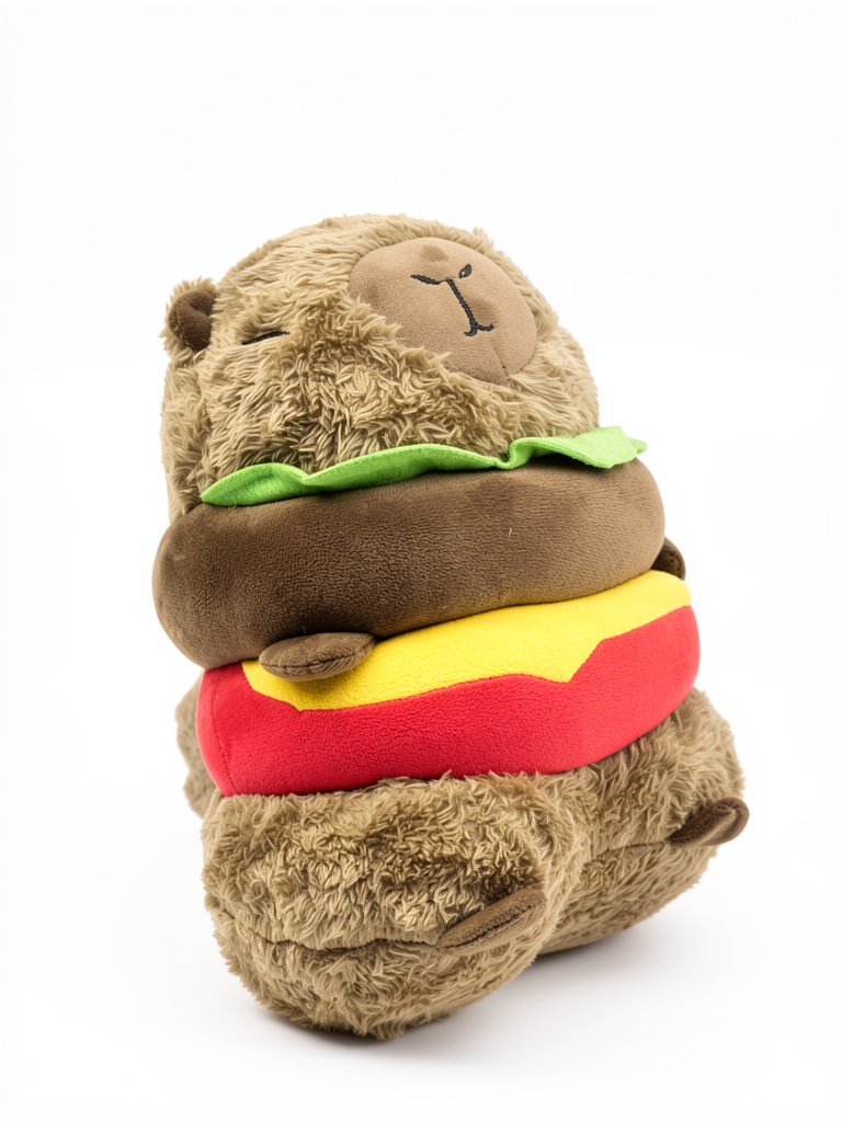 Capibara hamburguesa peluche
