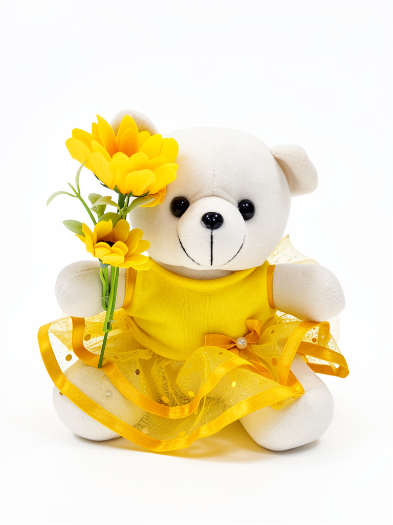 Osita con vestido amarillo
