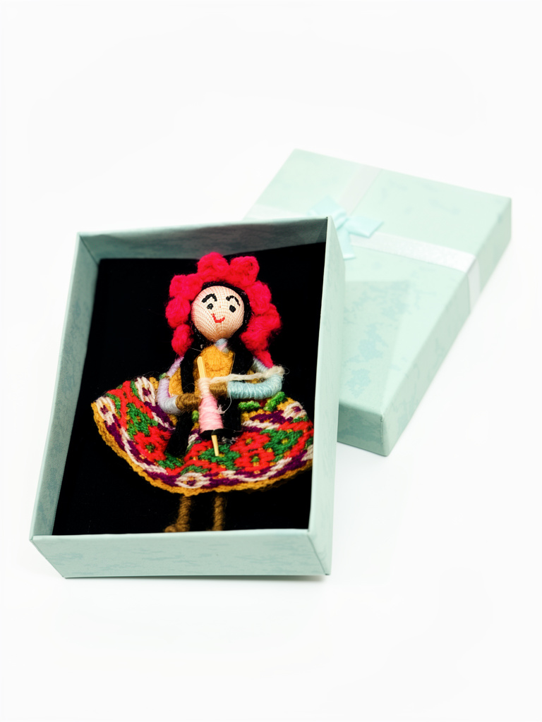 Llaveros de muñeca artesanal multicolor