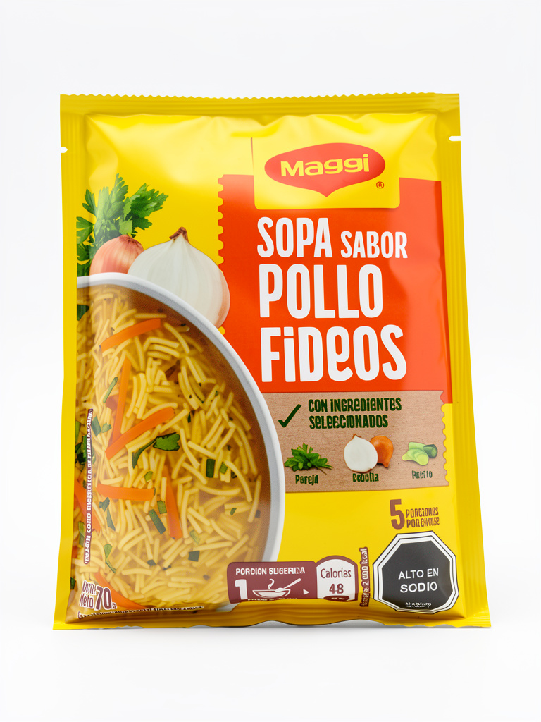 Sopas Pollo Fideos Maggi 70g