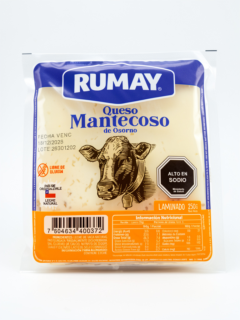 QUESO MANTECOSO RUMAY 250GR.