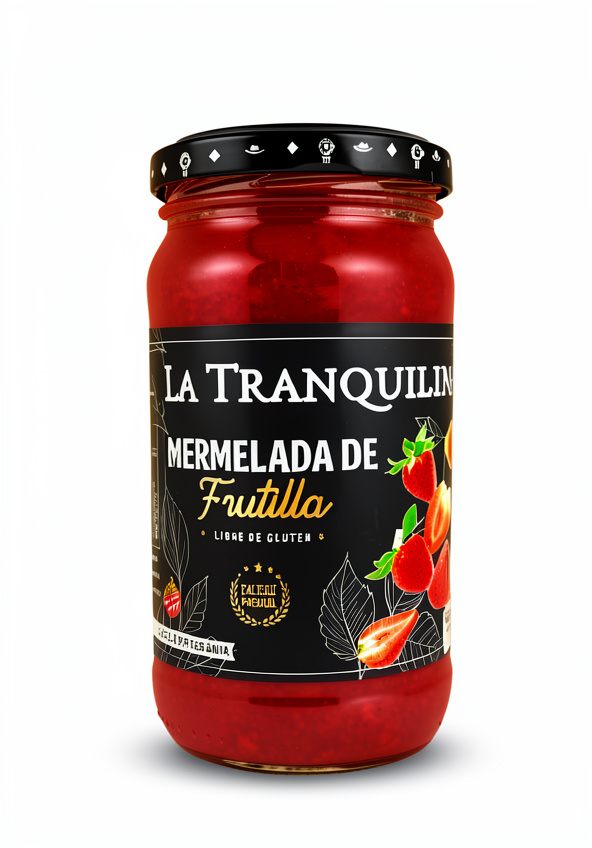 Mermelada de Frutilla La Tranquilina x 400g c/azucar orgánica Sin TACC.