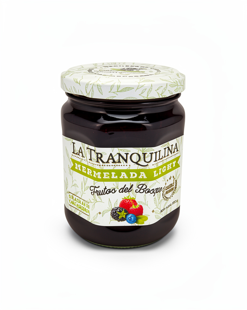 Mermelada Light de Frutos del Bosque La Tranquilina Sin TACC  x 330g.