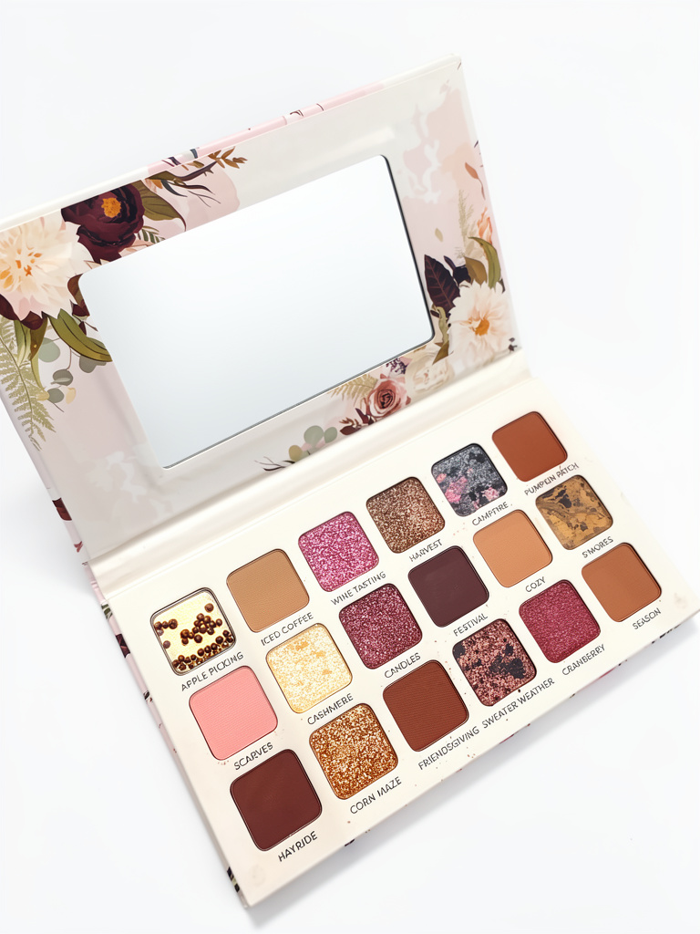 Paleta de sombras floral