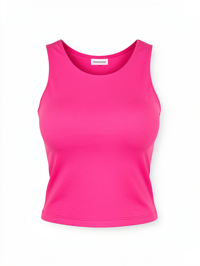 Blusa rosa fucsia sin mangas talla s