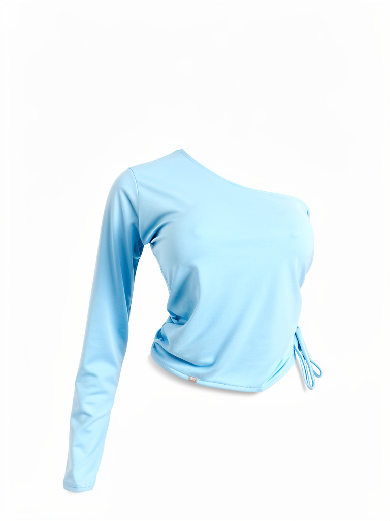 Blusa azul cielo manga sola