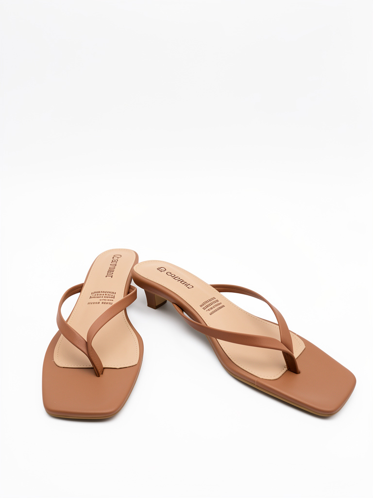 Sandalias cafe planas talla 38
