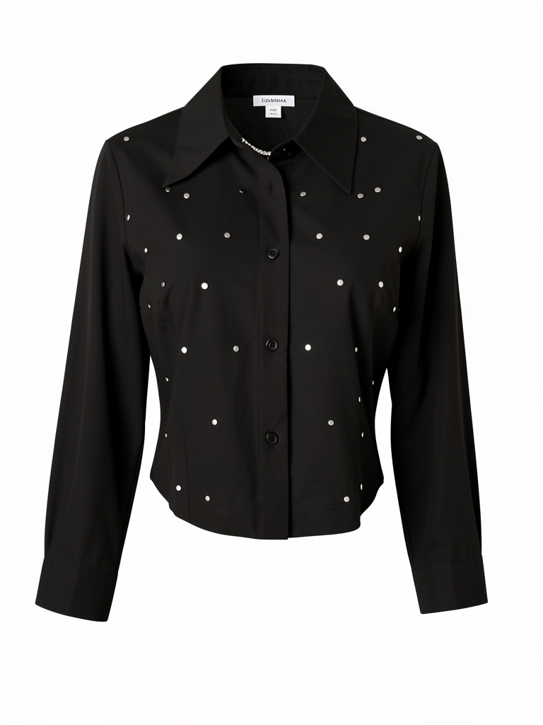 Blusa negra taches talla sm