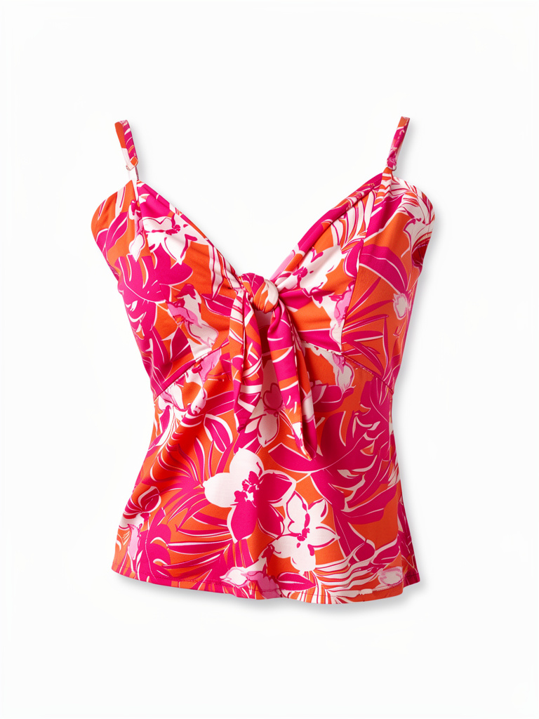Blusa floral fucsia talla s