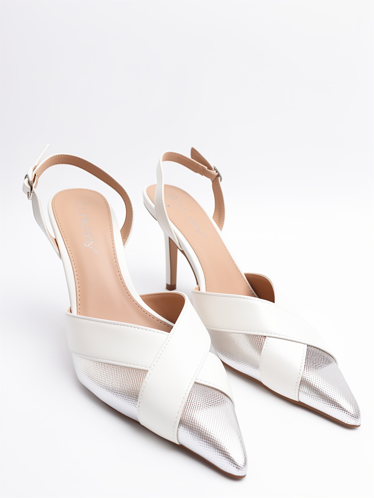Buhday tacones blancos