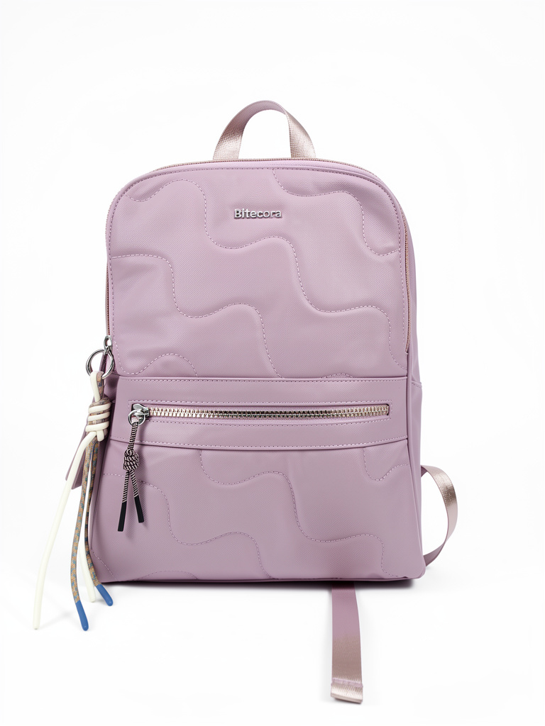 Bitecora morada mochila