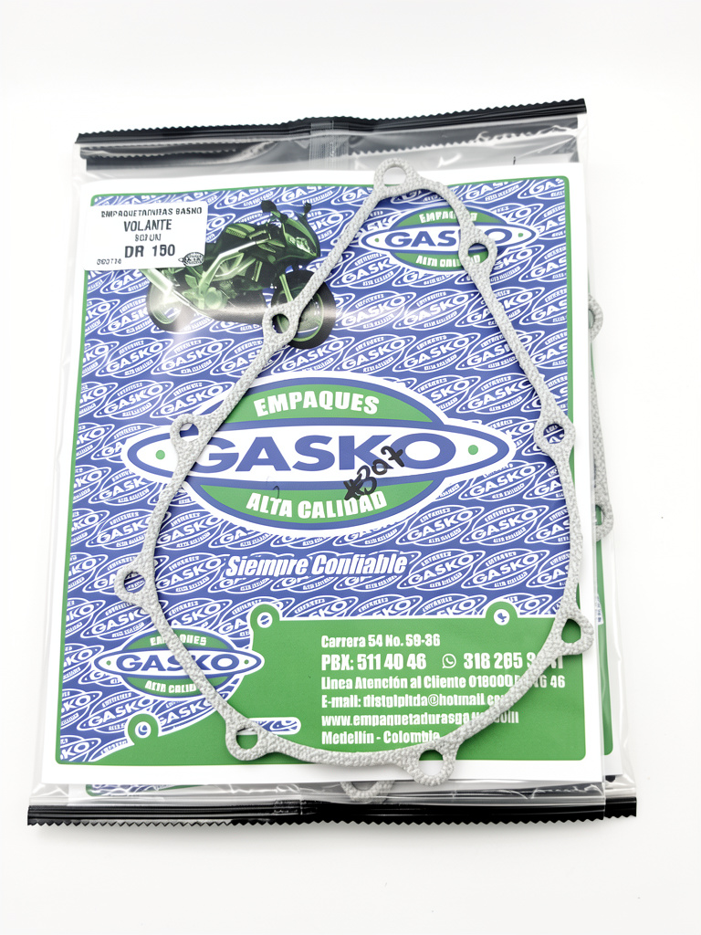 EMPAQUE TAPA VOLANTE DE DR150 MARCA GASKO