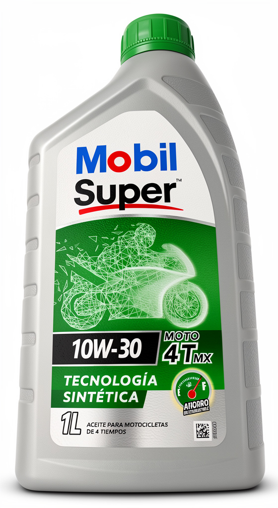 ACEITE MOBIL 10W30- TECNOLÓGIA SINTÉTICA MOTO 4TMX