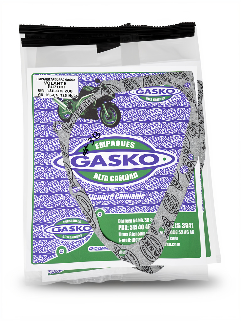 EMPAQUE TAPA VOLANTE MARCA GASKO GN125/DR200/GS125/GN125H