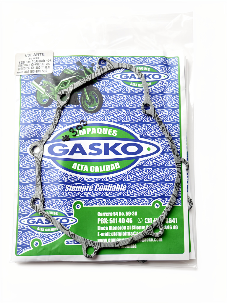 EMPAQUE TAPA VOLANTE DE XCD125-PLATINO125-DISCOVER100-PULSAR135-DISCOVEE125/150ST M.N BM100 BM150