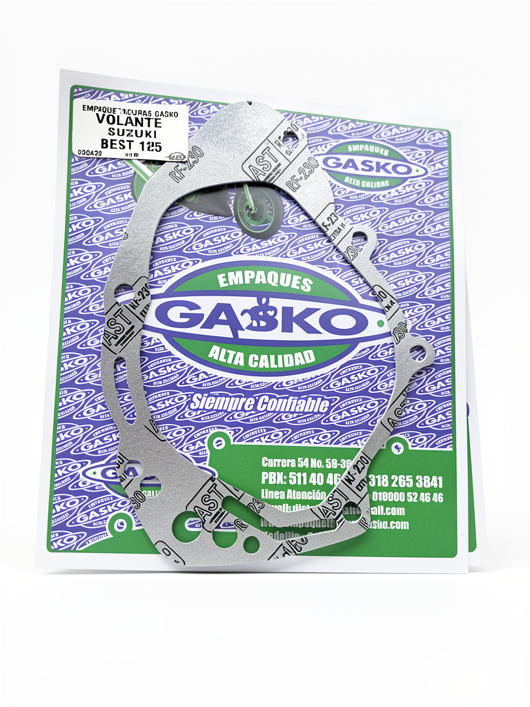 EMPAQUE TAOA VOLANTE BEST125/VIVAR115 MARCA GASKO