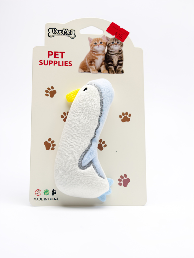 Pato de tela para bebés gato