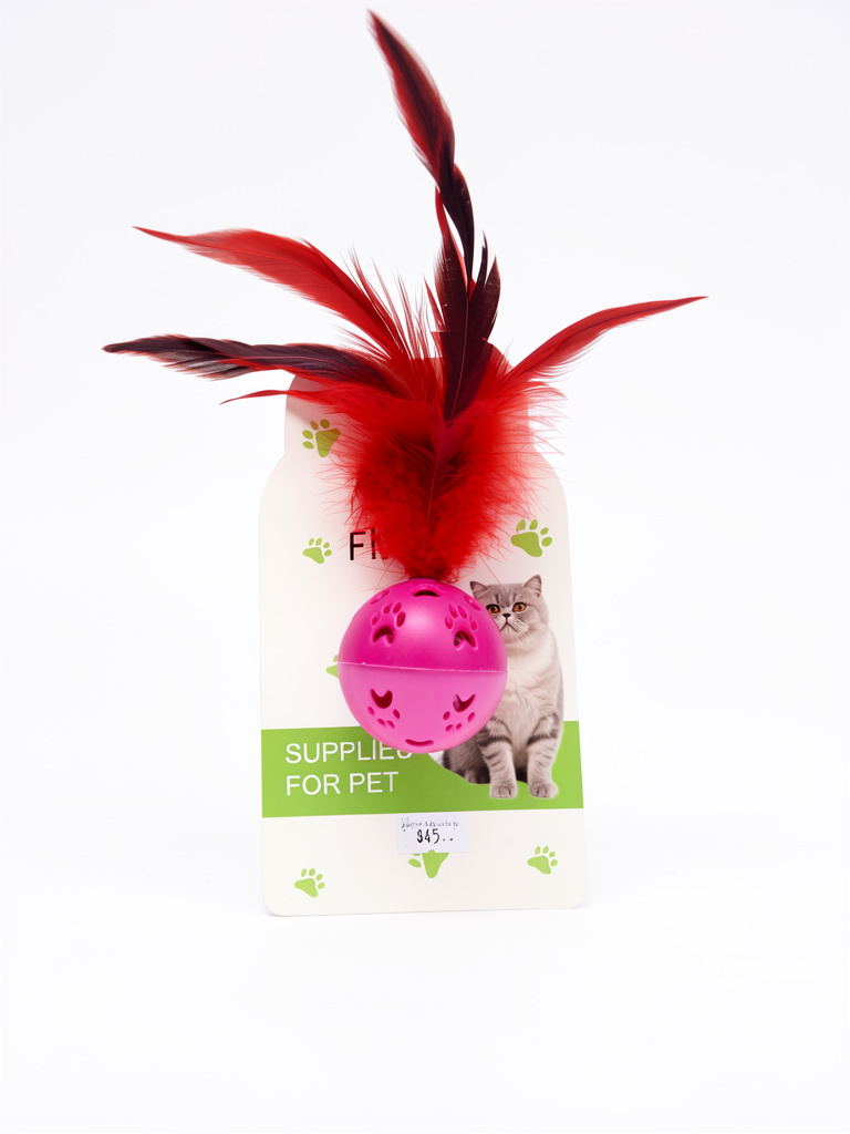 Juguete de gato pluma