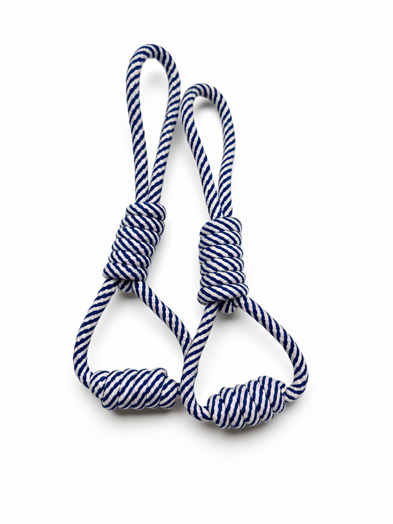 Soga de tela azul