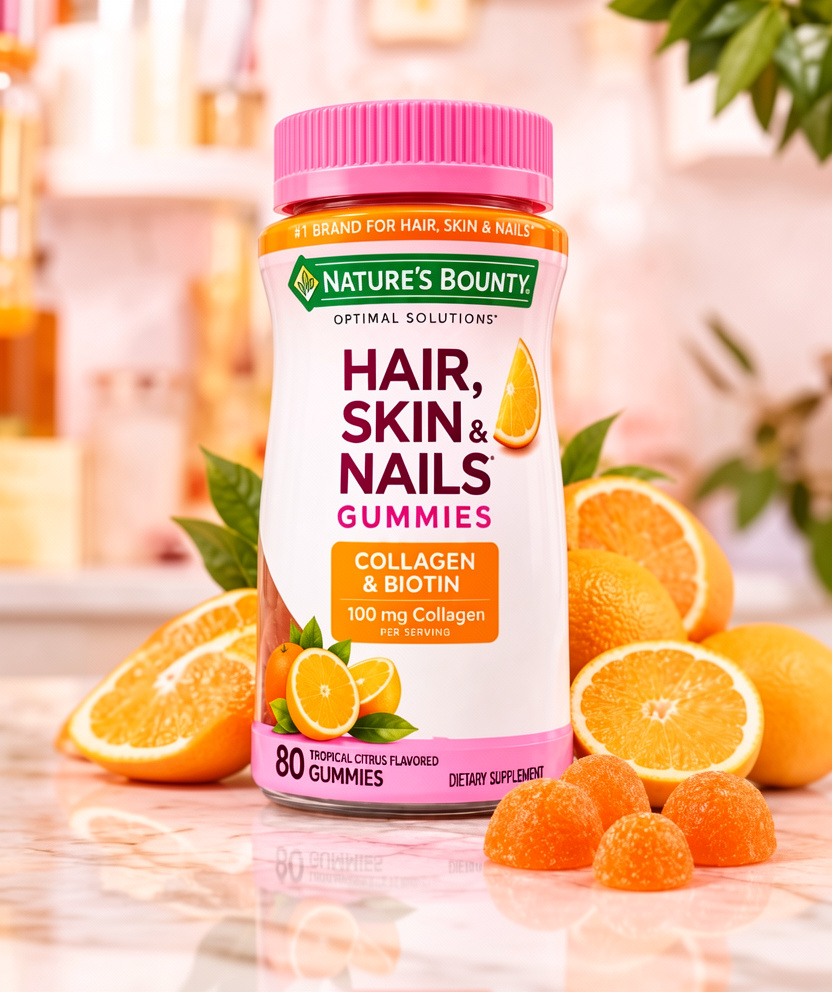 Gummies piel, pelo y uñas con collagen y biotin