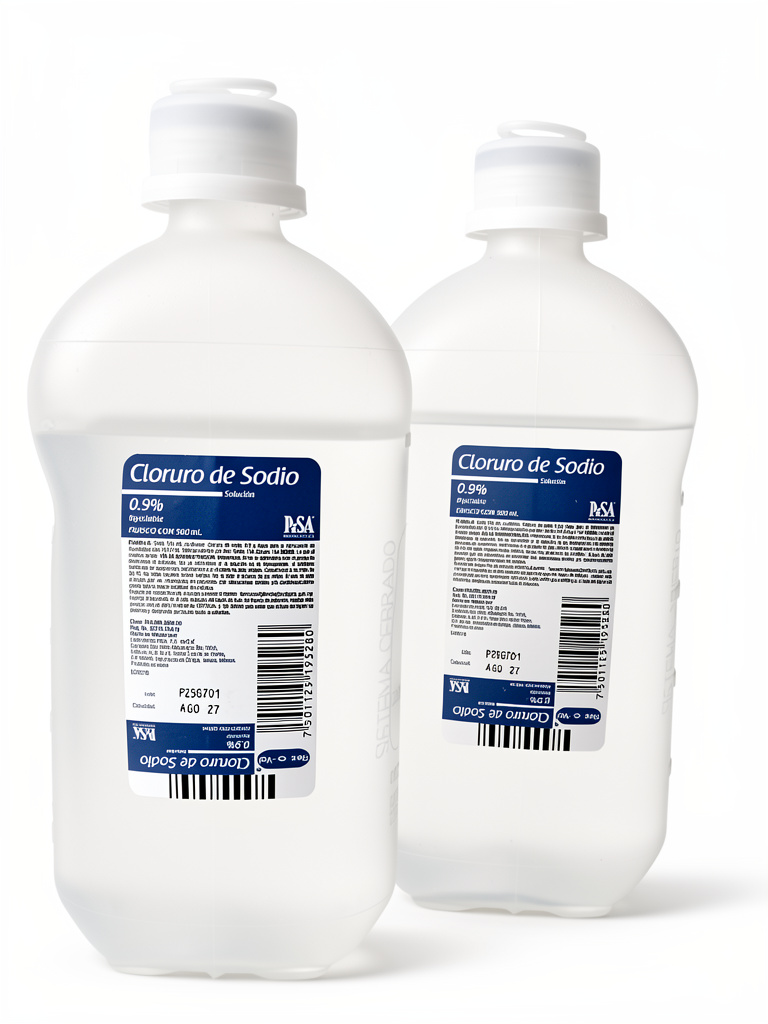 Solución Salina Envase de 500 ML