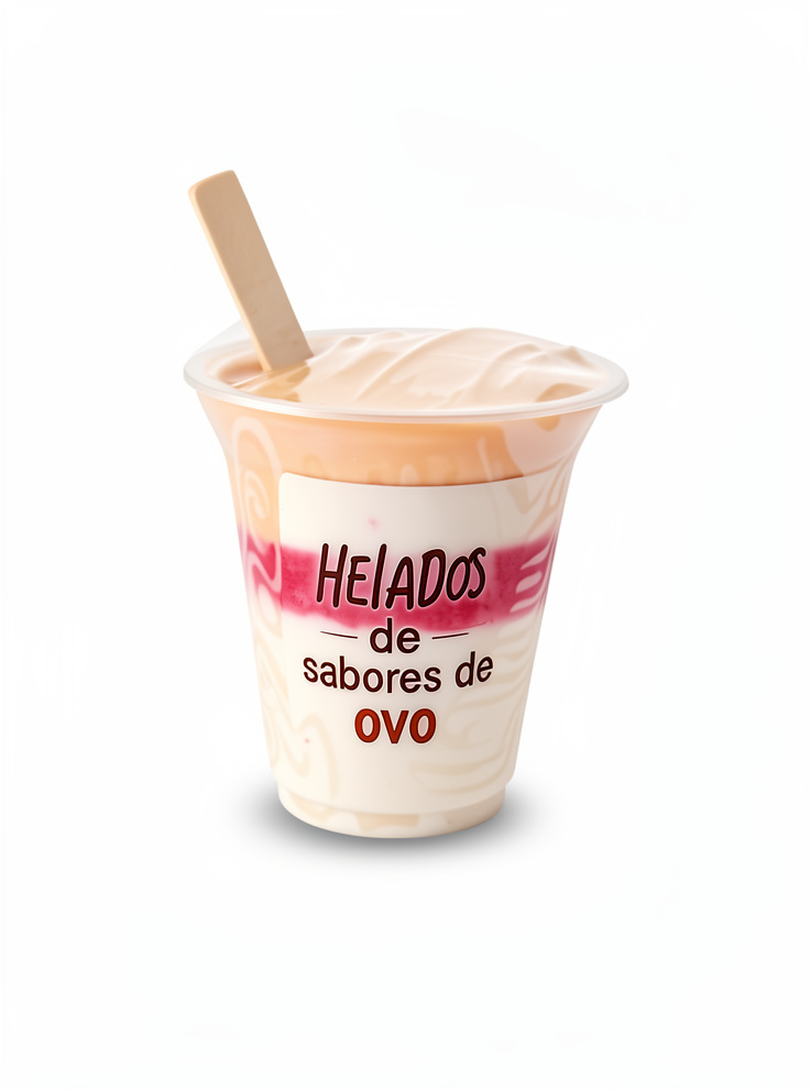 Helados de sabores de ovo