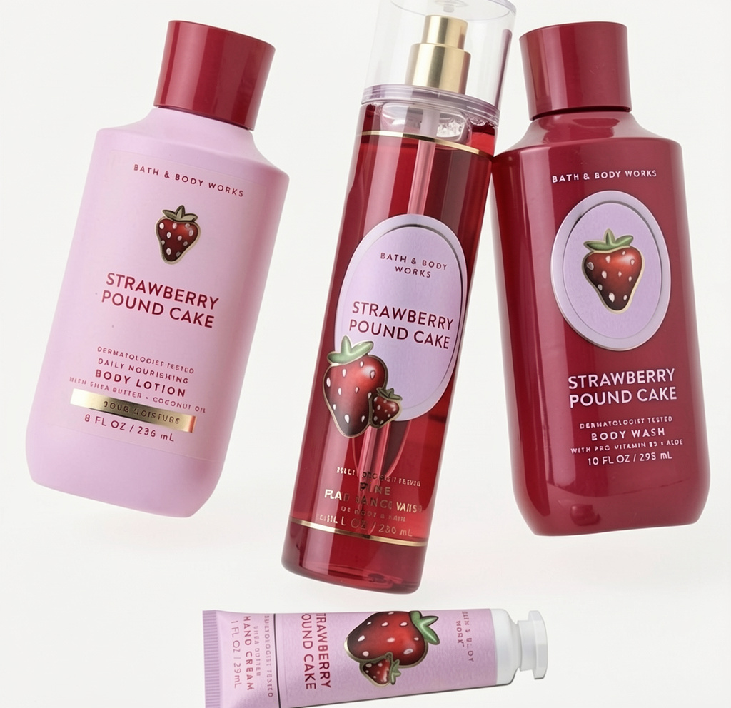 Set Bath & Body Works Strawberry Pound Cake