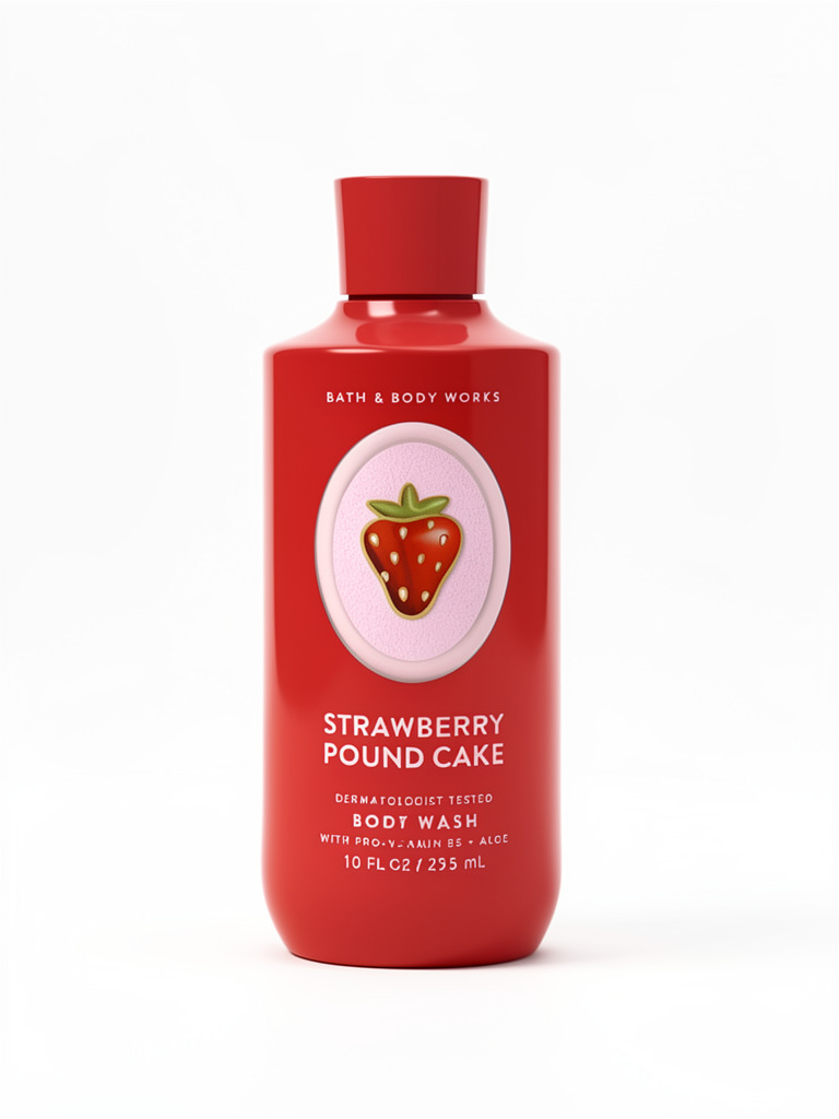 Bath & Body Works Strawberry Pound Cake Body Wash