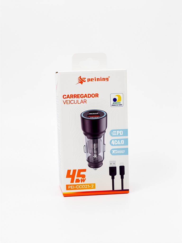 CARREGADOR VEICULAR45W PEINING