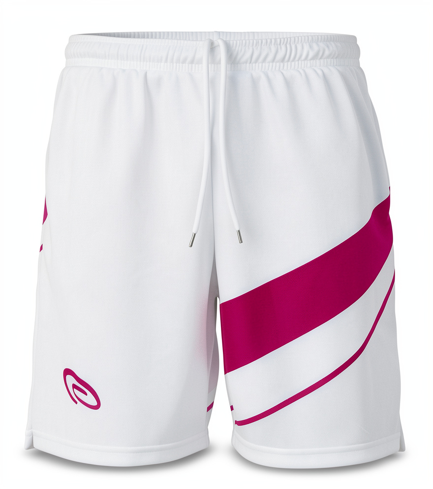 Short white/pink