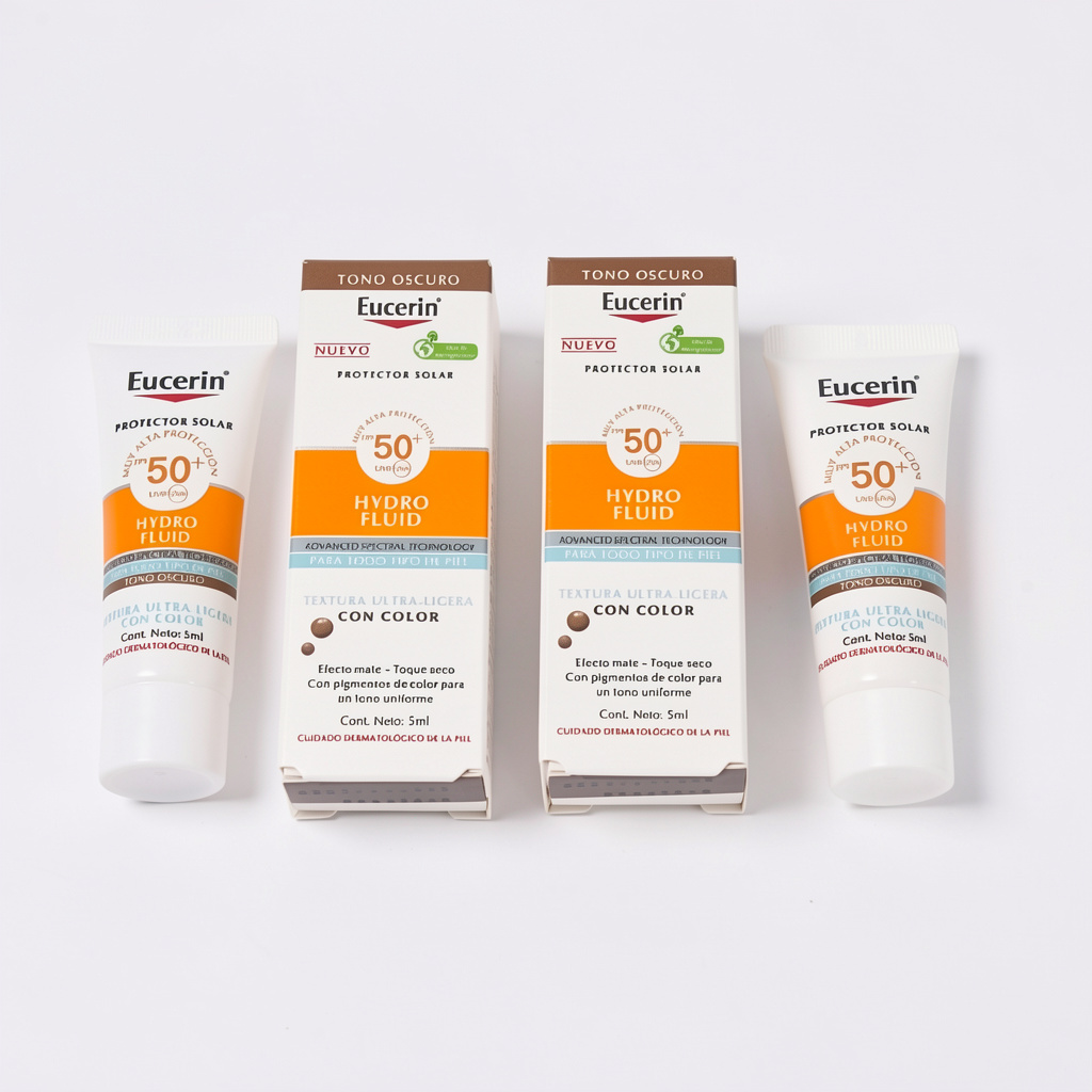 Eucerin Hydro Fluid tono oscuro 5ml promo 4pz