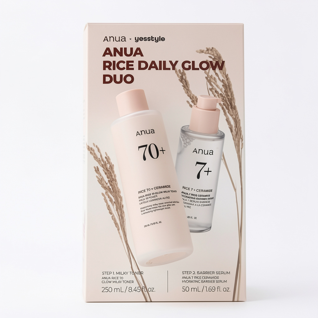 ANUA rice daily dúo glow
