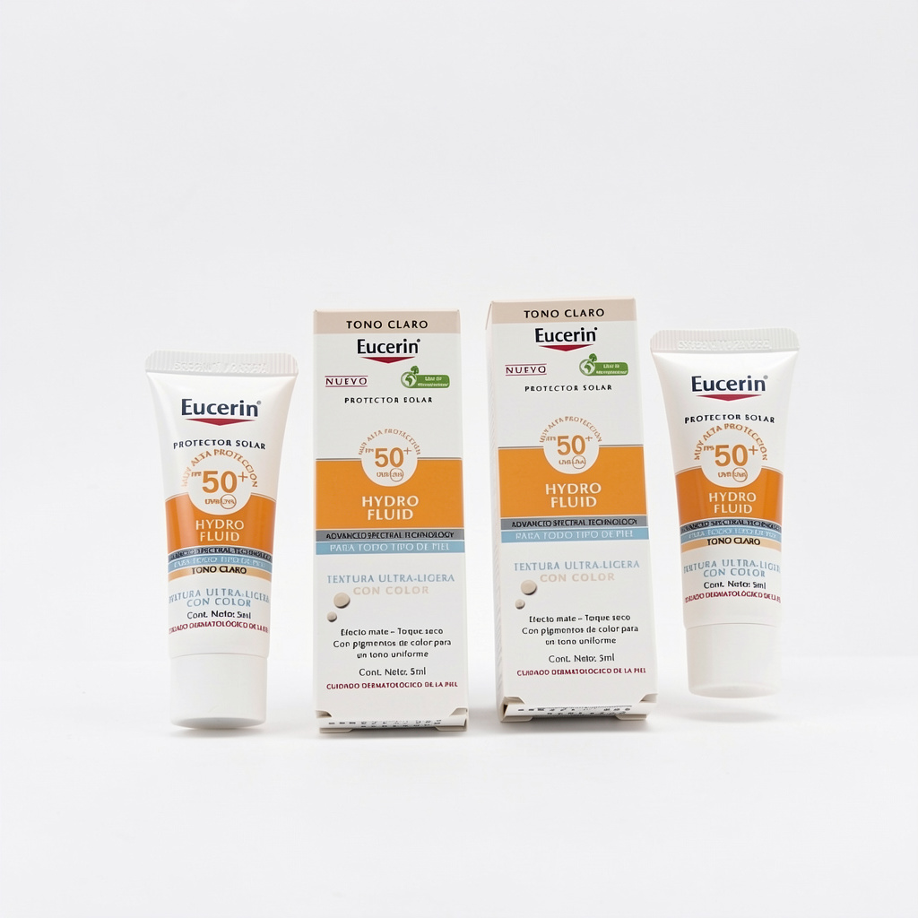 Eucerin Hydro Fluid 4pz promo tono claro SPF 50+