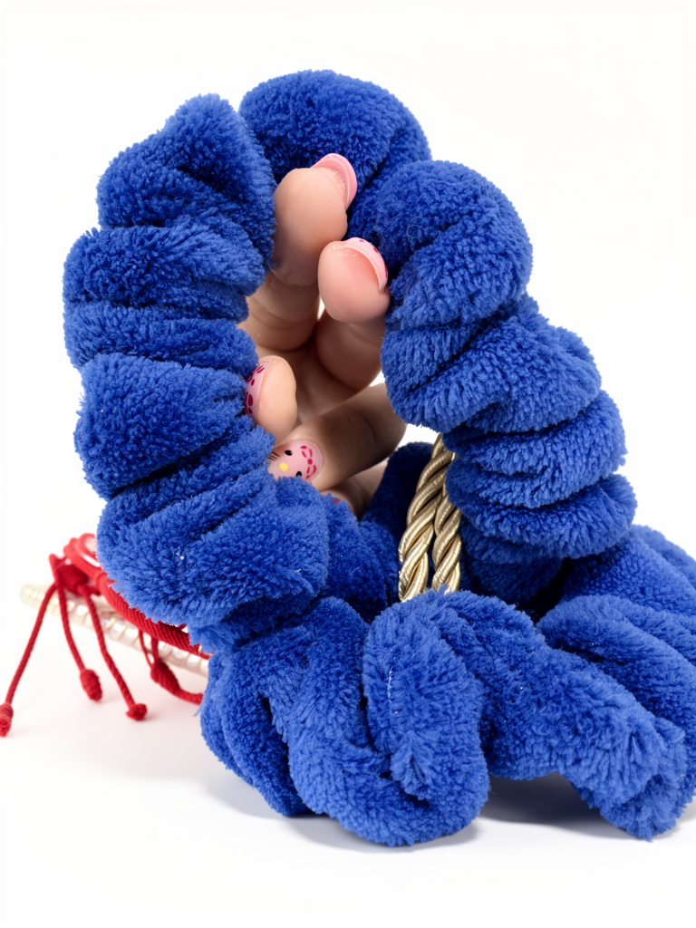 SCRUNCHIE PELUCHE TELA GRUESA