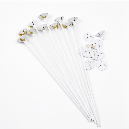 PALITOS BLANCOS PORTA GLOBOS  X  U