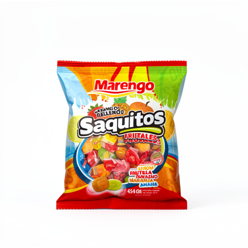 Caramelos saquitos frutal surtidos 454gr