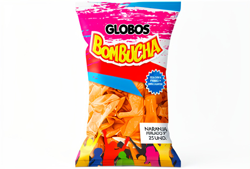 Bombucha - Globos Perlados Naranja 9" x25 unidades