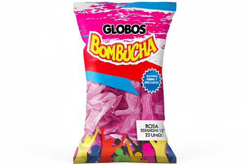 Bombucha - Globos Rosa 12" x25 unidades